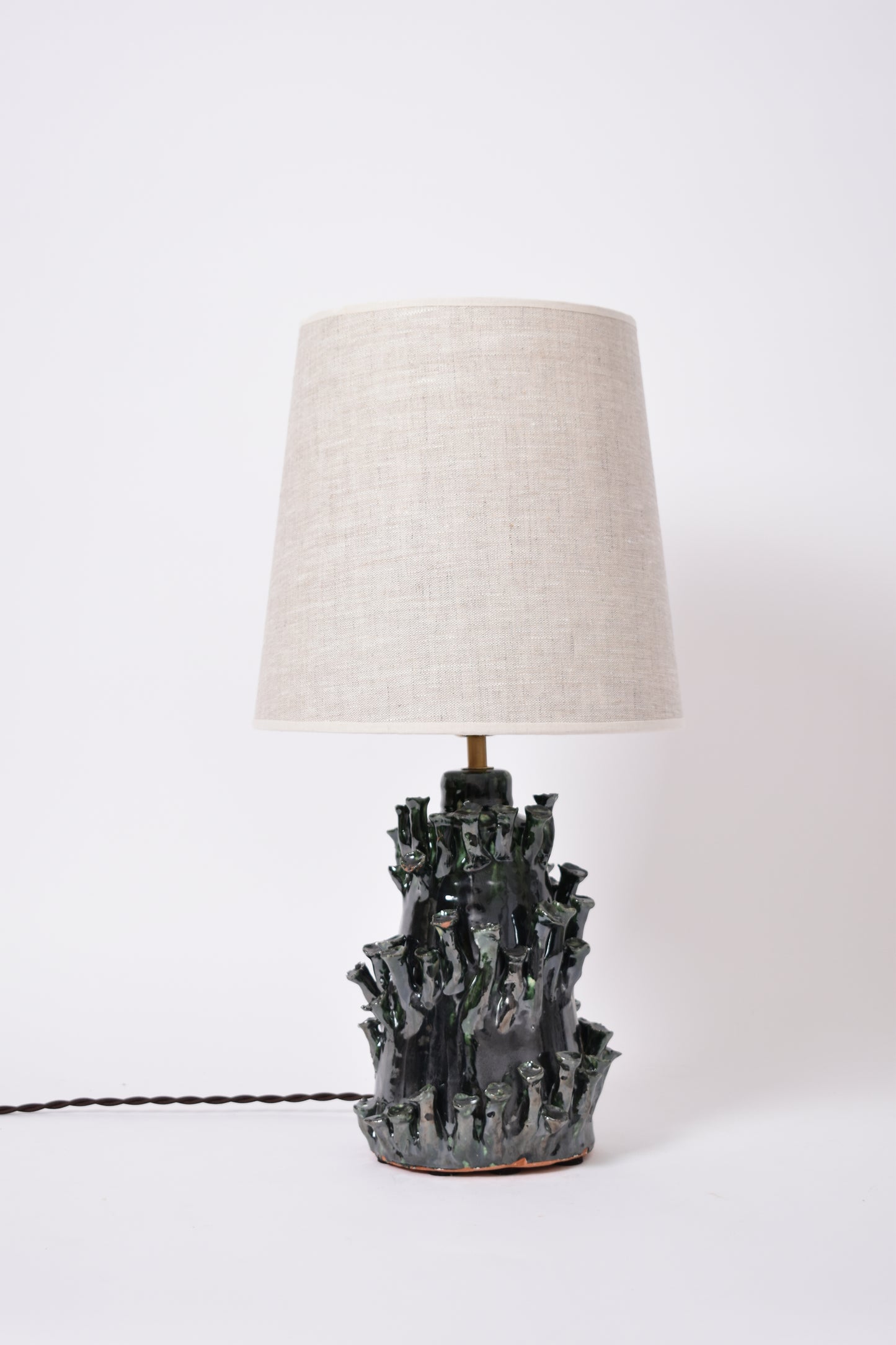 "Belize" 25cm green and black lamp, Barracuda edition.