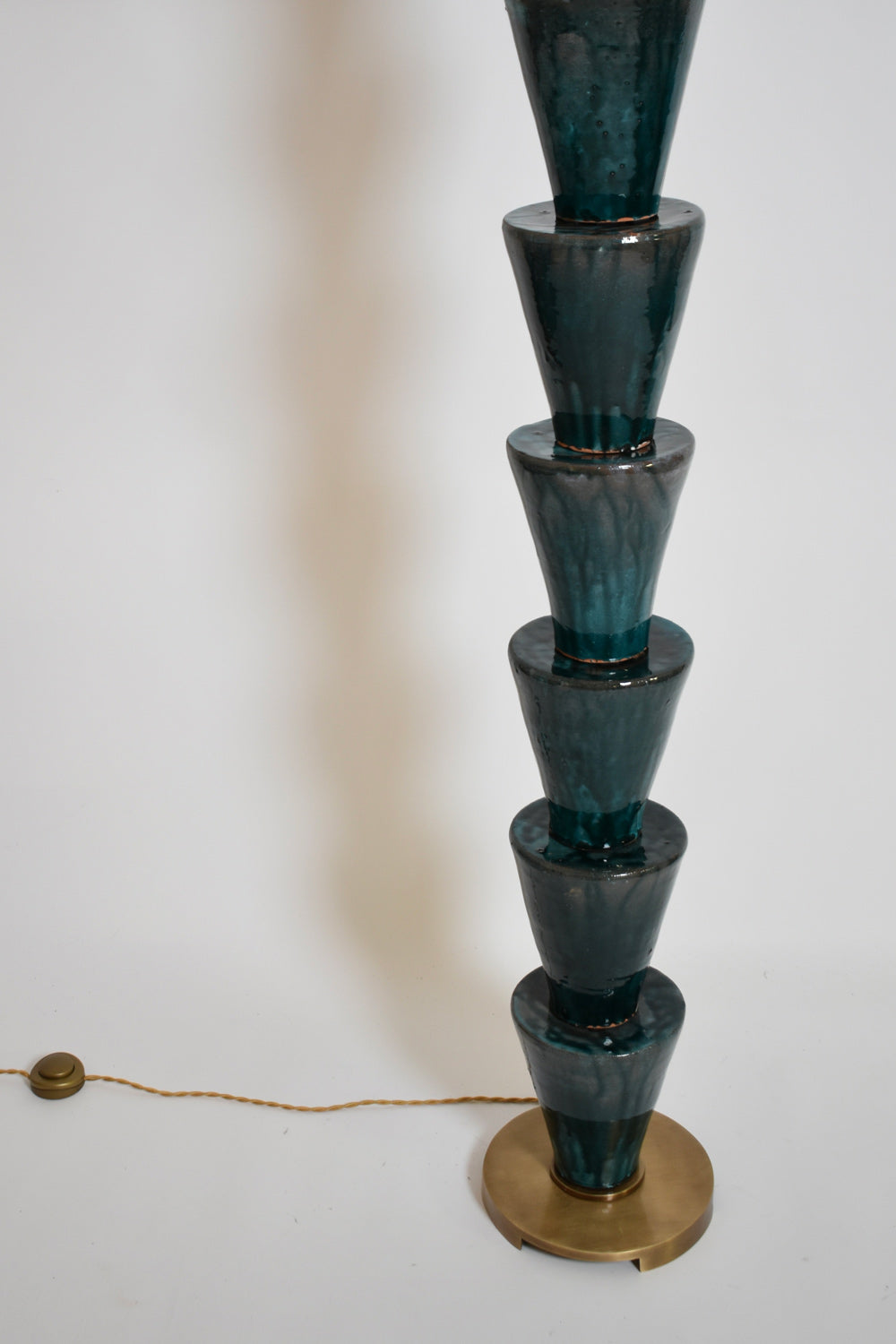 “Nizwa” dark turquoise  floor lamp, Barracuda Edition.