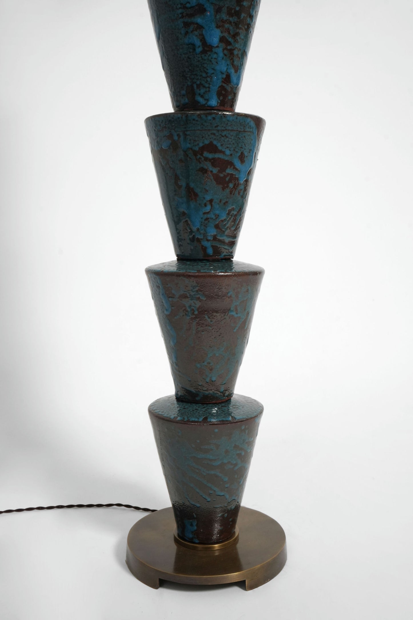 "Nizwa" blue and brown floor lamp, Barracuda edition.