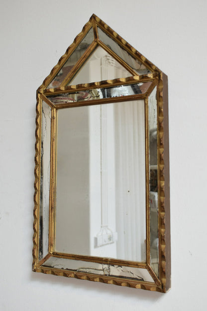 Pair of Pierre Dariel dit Dolt pedestal mirror, 1940s.