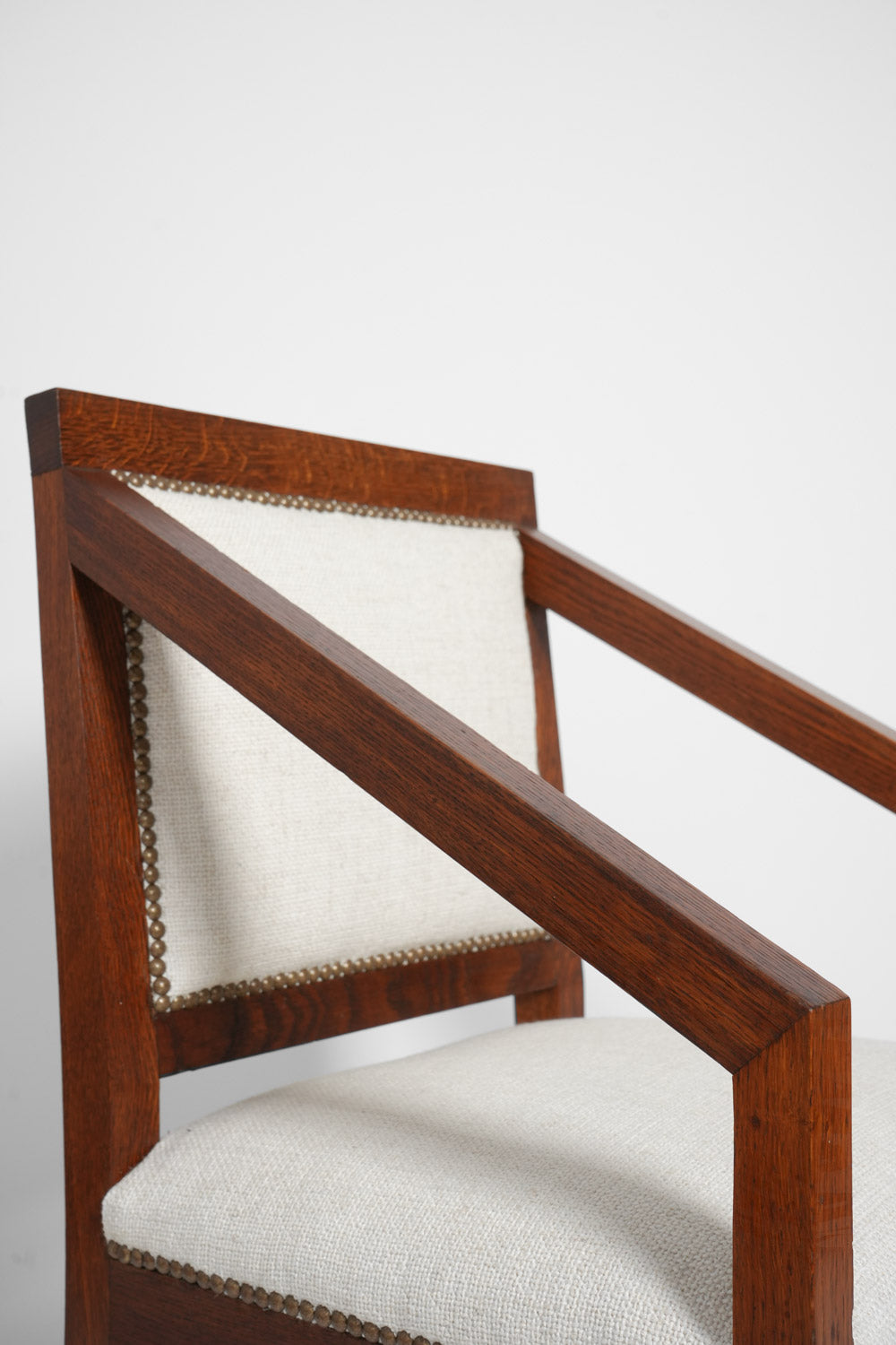 Amsterdam school oak armchair, 1910s.