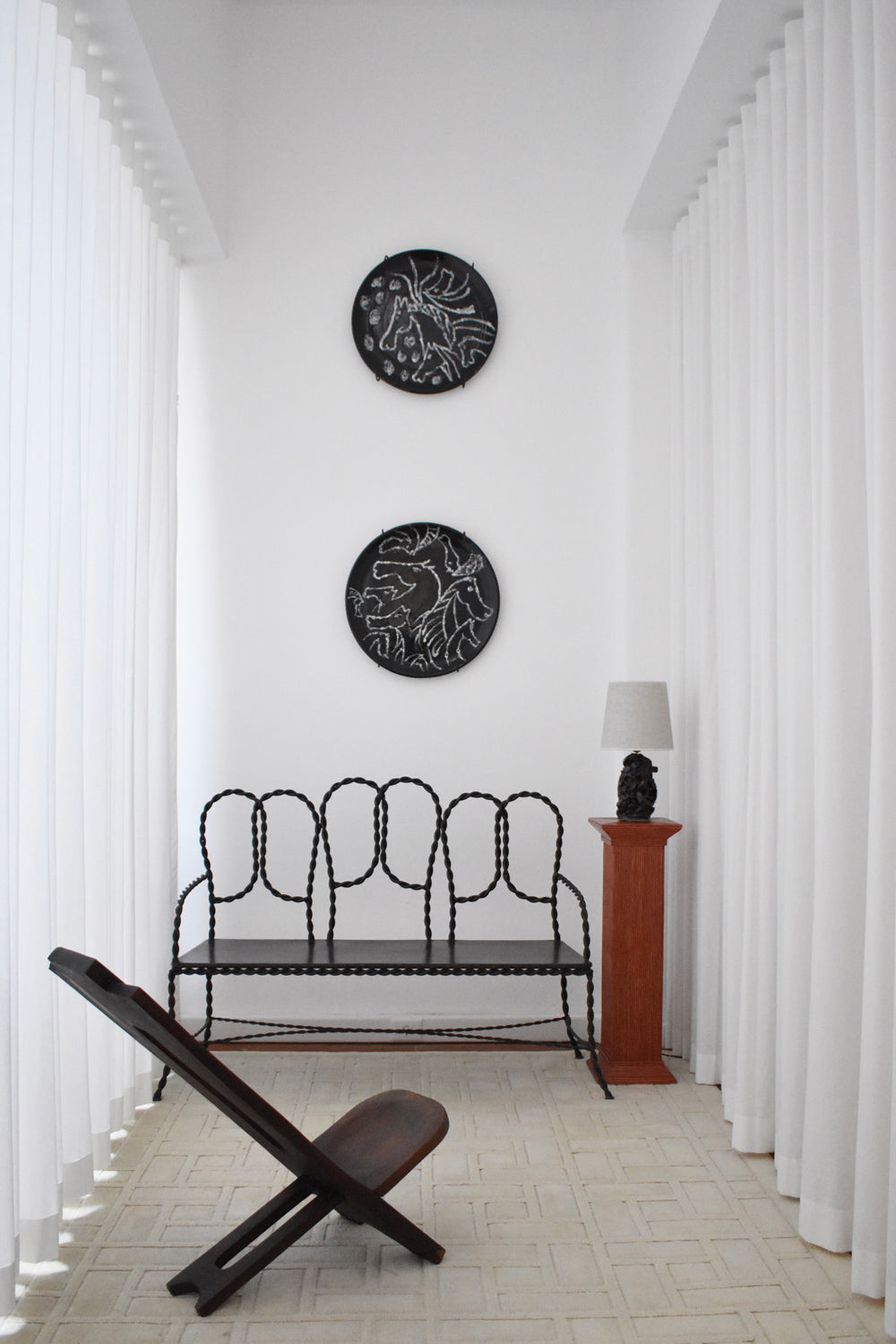 "Angkor" 25cm black lamp, Barracuda Edition.