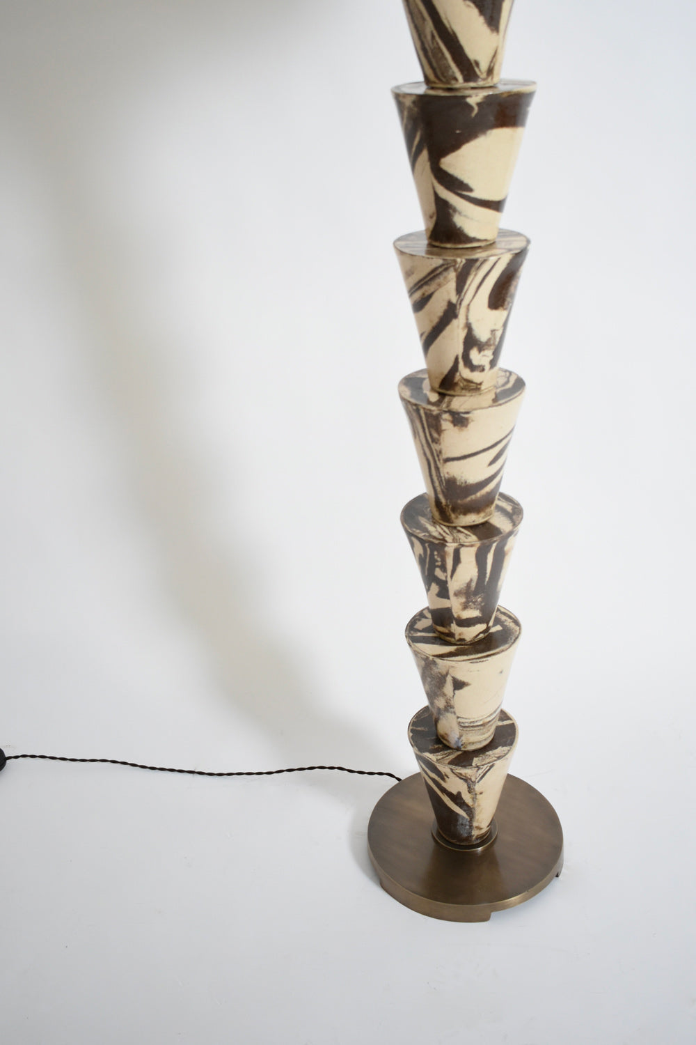 "Nizwa" mixed clay ceramicfloor lamp, Barracuda Edition.