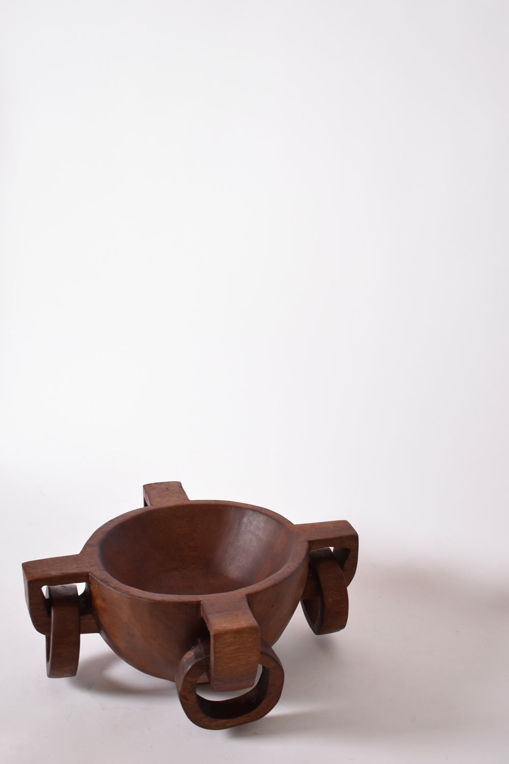 African work large bowl with handles, 1970s.
