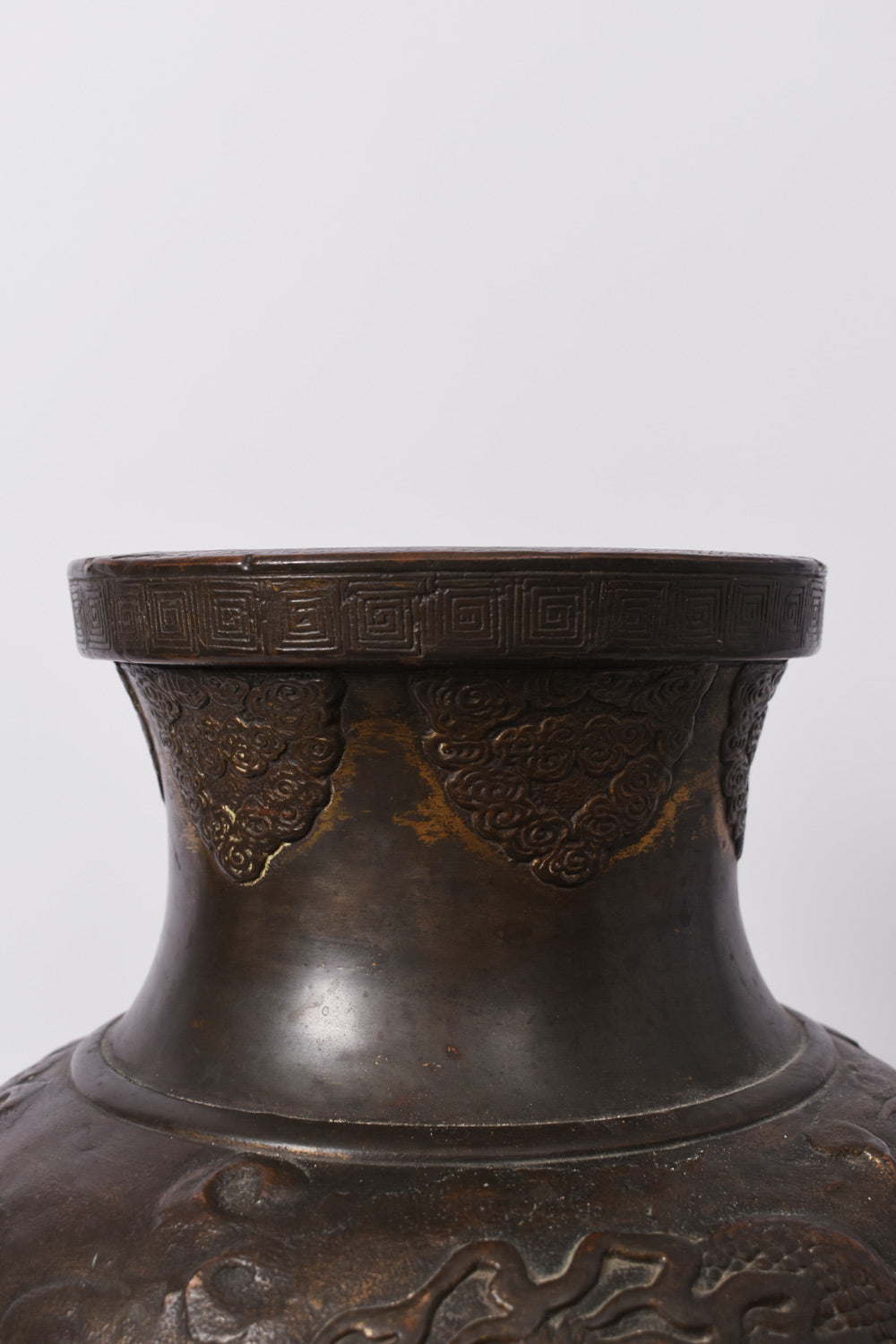 Large baluster Japanese copper vase, 1920s.