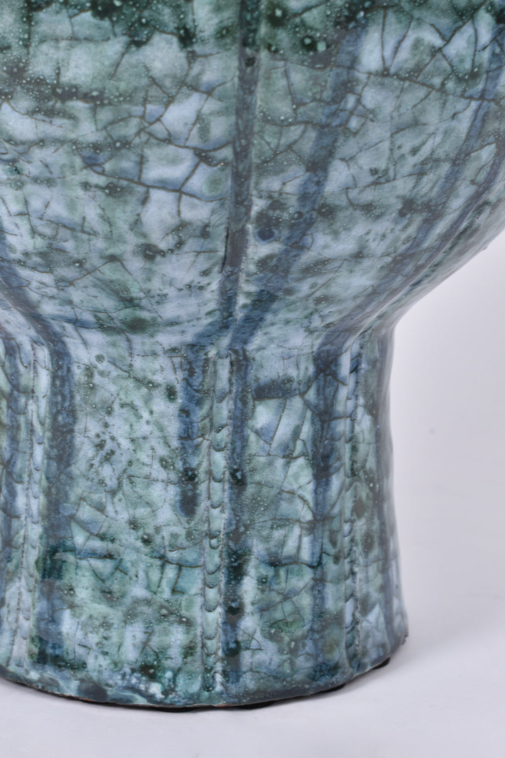 "Lanzarote" 42cm green & light blue lamp, Barracuda Edition.