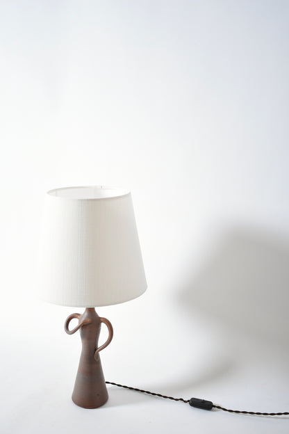 Anthropomorphic ceramic lamp, 1950s.