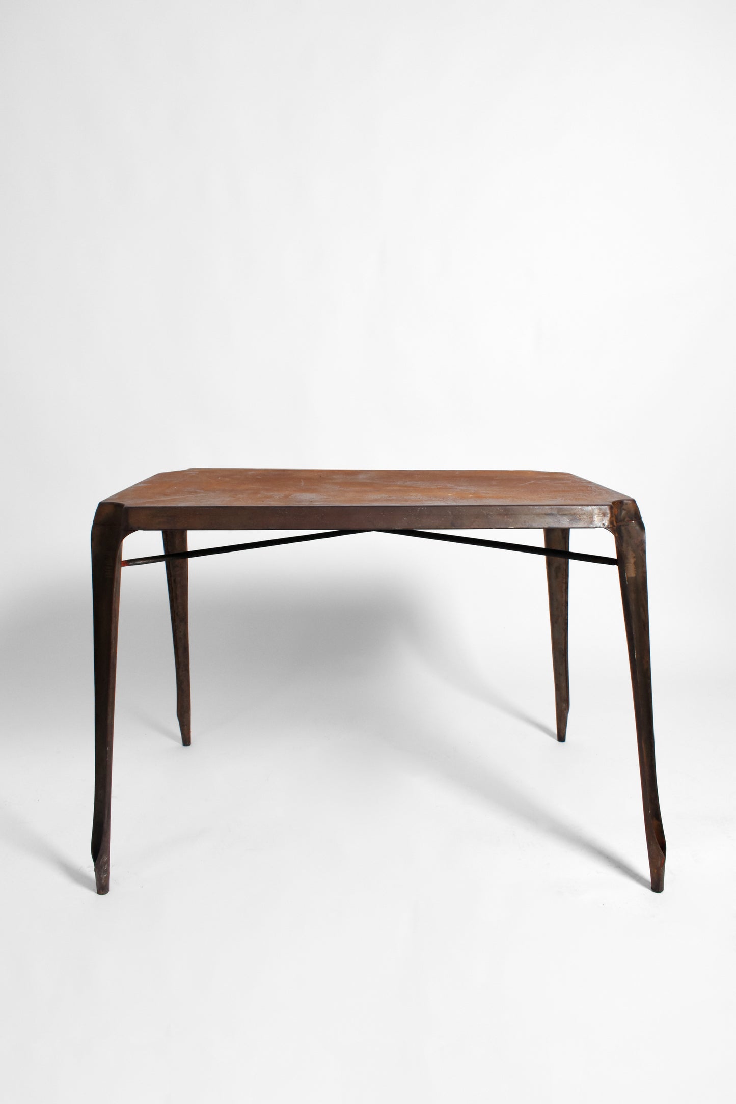 Rectangular table in iron, 1960s.