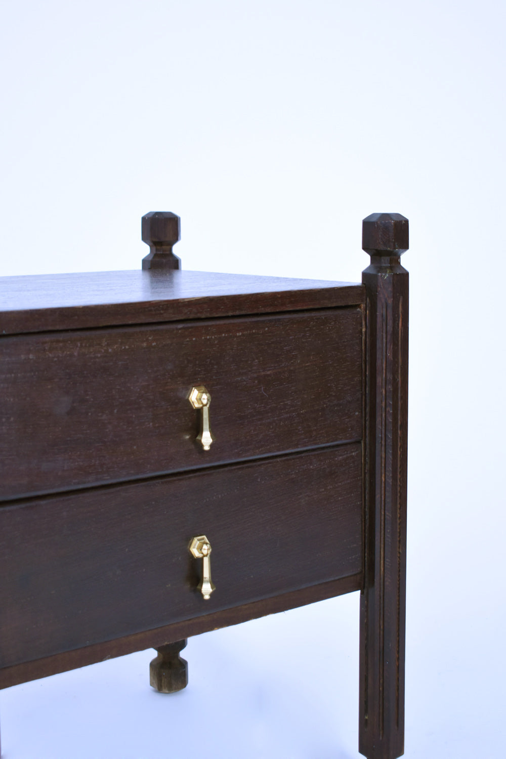 Brazilian chestnut bedside table, 1960s.