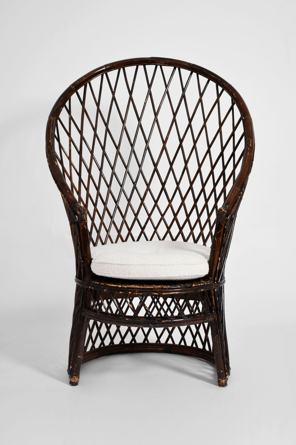 Bonacina rattan and wicker chair, 1960s.