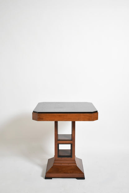 Amsterdam school pedestal table, 1920s.