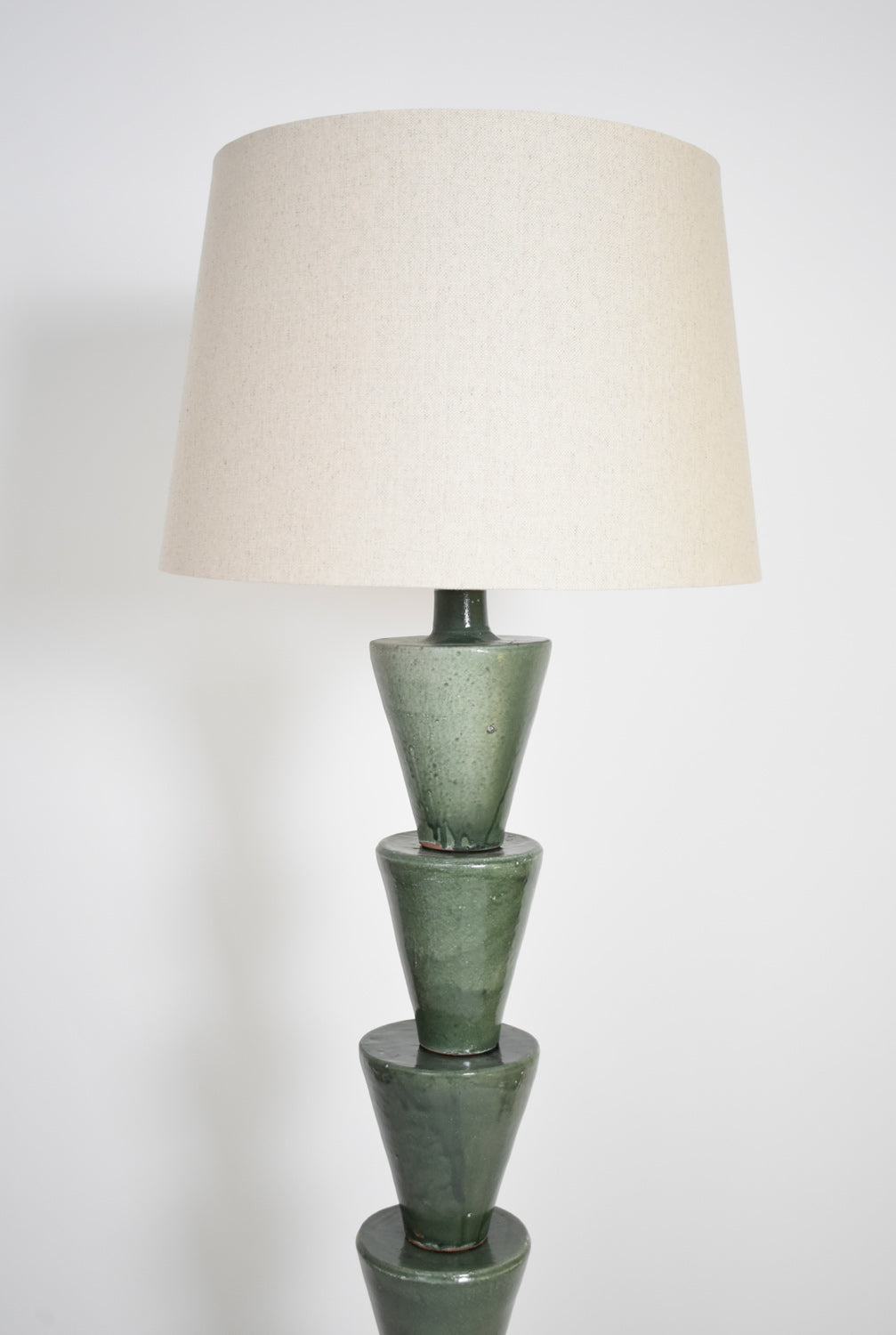 “Nizwa” green ceramic floor lamp, Barracuda Edition.