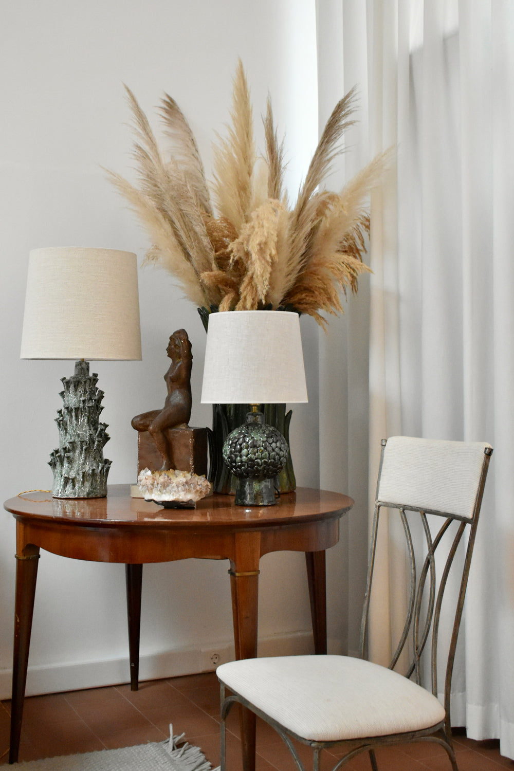 "Belize" 45cm green marbled lamp, Barracuda Edition.