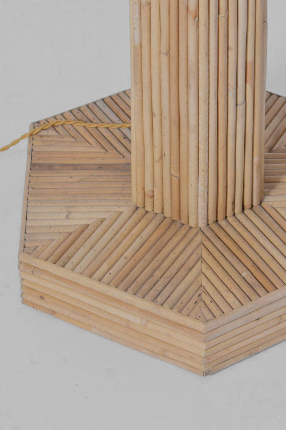 “Caprarola” rattan floor lamp, Barracuda Edition.