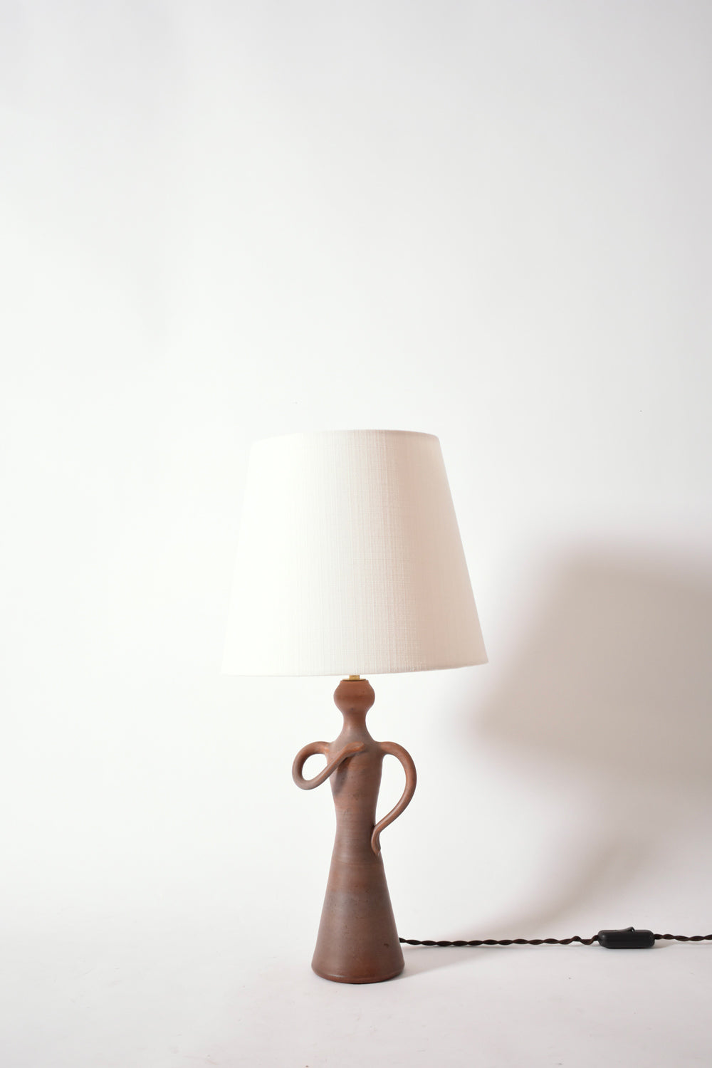 Anthropomorphic ceramic lamp, 1950s.