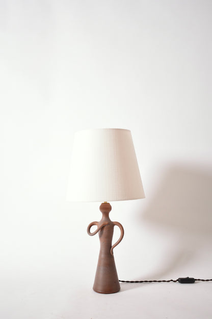 Anthropomorphic ceramic lamp, 1950s.