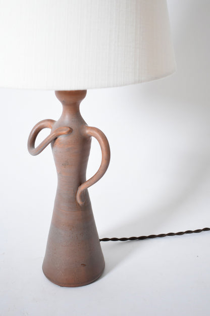 Anthropomorphic ceramic lamp, 1950s.