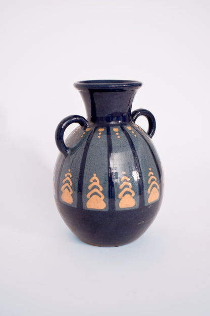 Art Deco terracotta vase. Paul Jacquet, France, 1940s.