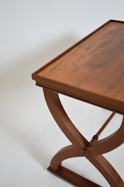 Curule neoclassical side table, 1940s.