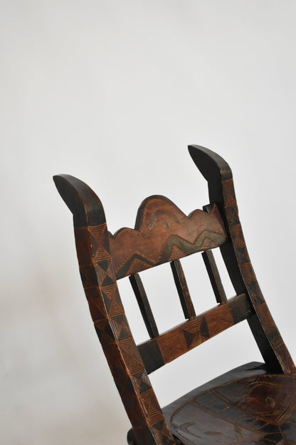 Wooden Senoufo chair, 1960s.